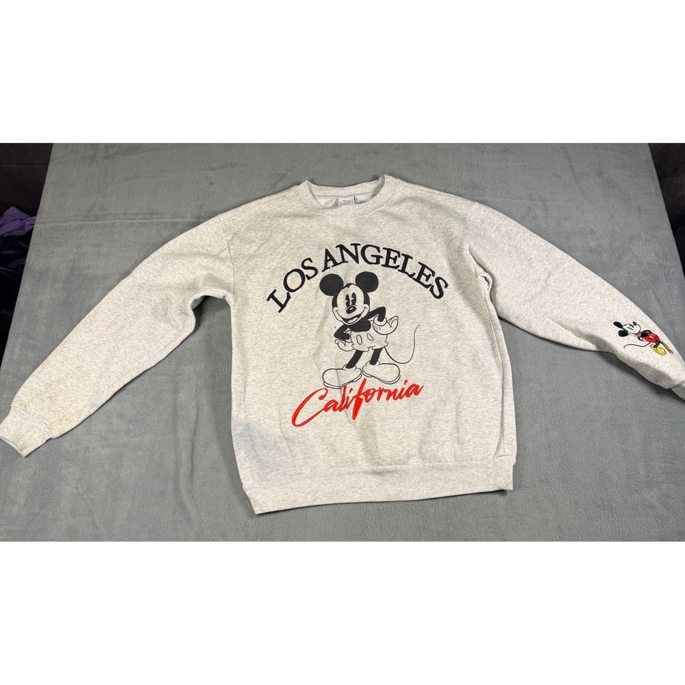 Disney Mickey Mouse Los Angeles California Sweatshirt Heather Grey MYSJXT5-3L59
